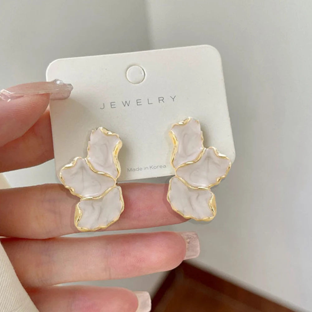 BloomSculpt Petal Drop Earrings