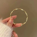 Modern Curve Elegance Adjustable Bracelet