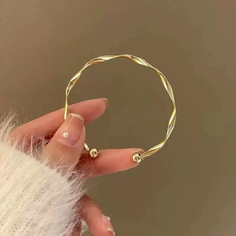 Modern Curve Elegance Adjustable Bracelet