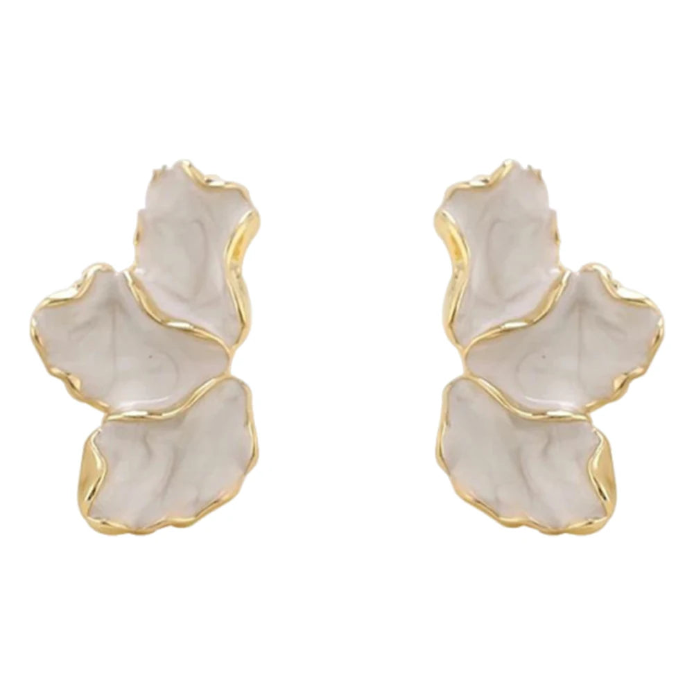 BloomSculpt Petal Drop Earrings