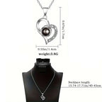 RoseHeart Love Pendant Set