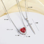 Heart & Blade Destiny Necklace Set