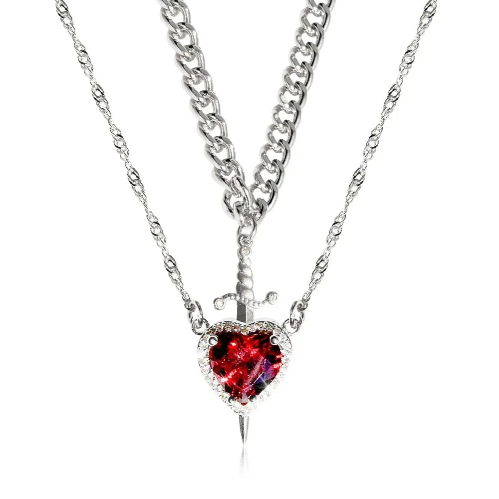 Heart & Blade Destiny Necklace Set