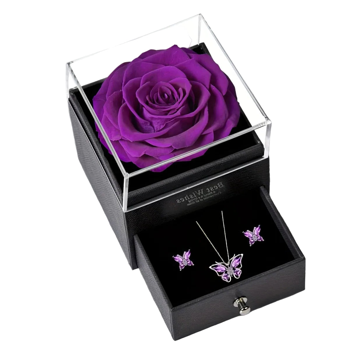 Enchanted Rose & Butterfly Jewelry Set