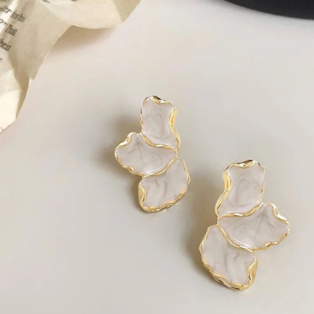 BloomSculpt Petal Drop Earrings